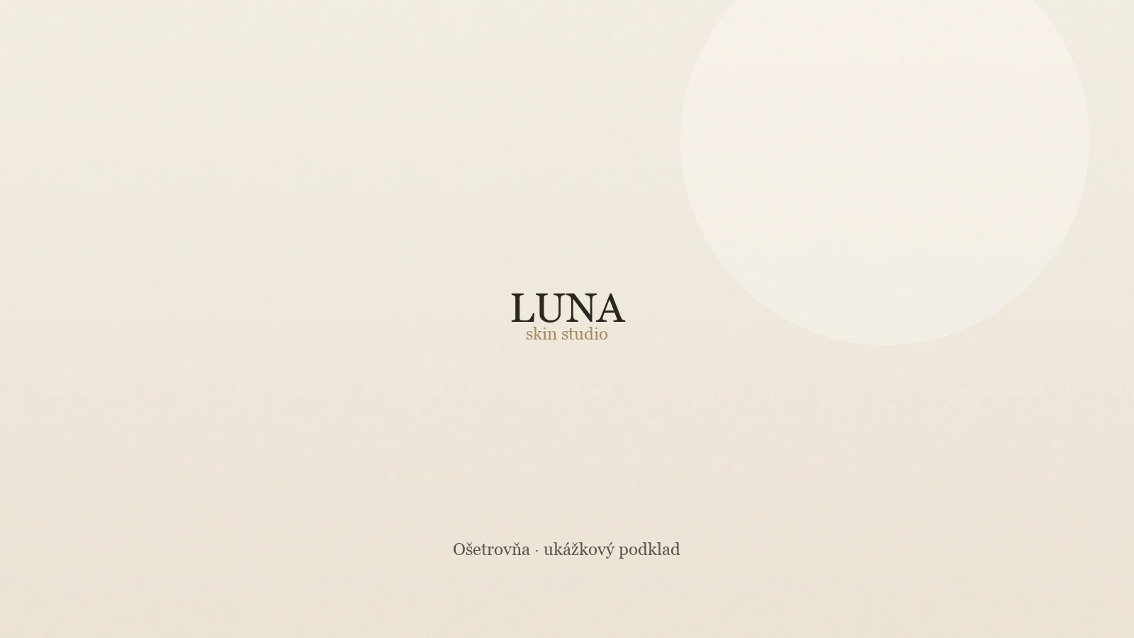 Ošetrovňa v LUNA studiu
